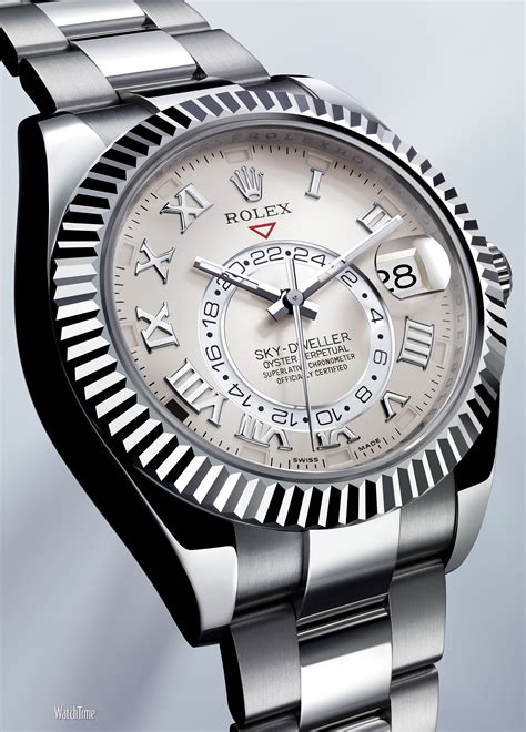 rolex sky-dweller white gold|rolex sky dweller gold price.